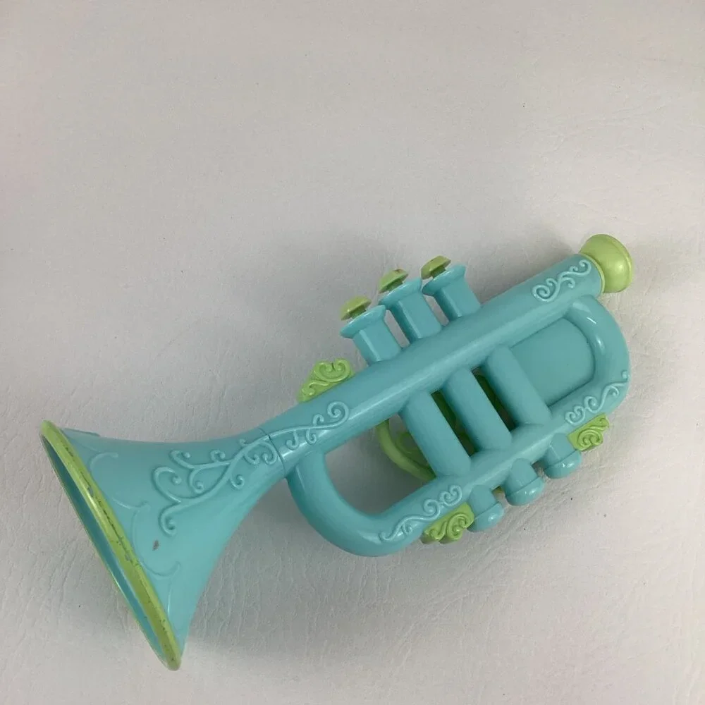 Disney Princess Frog Musical Instrument Lot Trumpet Ukulele Ray Firefly Shaker